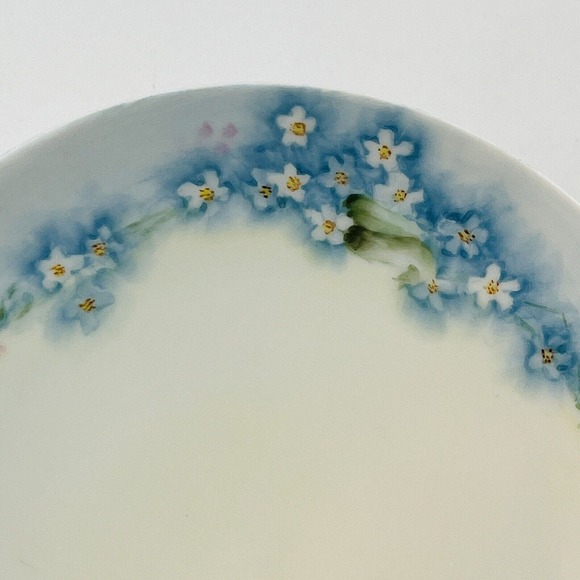 Floral Blue and White Decorative Wall Plate - Picture 5 of 6